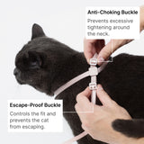 Lightweight Cat Leash + Escape-Proof Training Harness