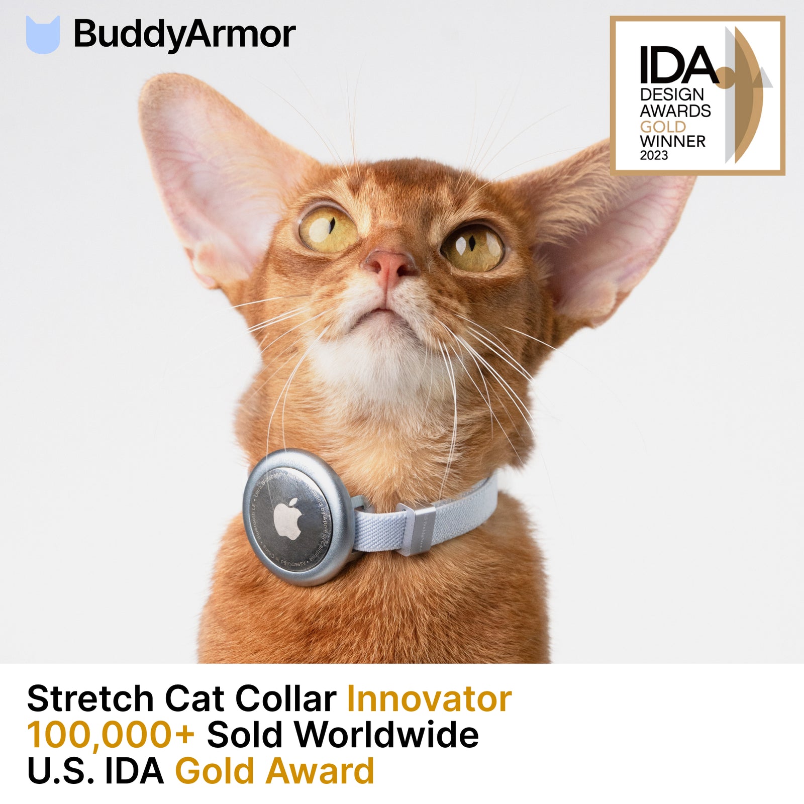 Anti-Lost AirTag Collar (Leather）