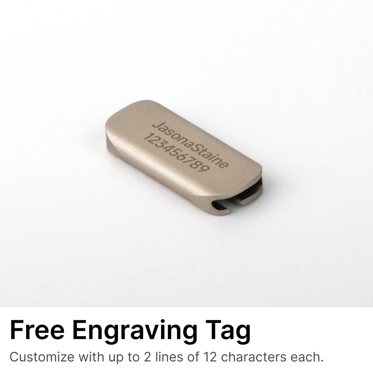 Anti-Lost Engraved Tag (Horizontal)