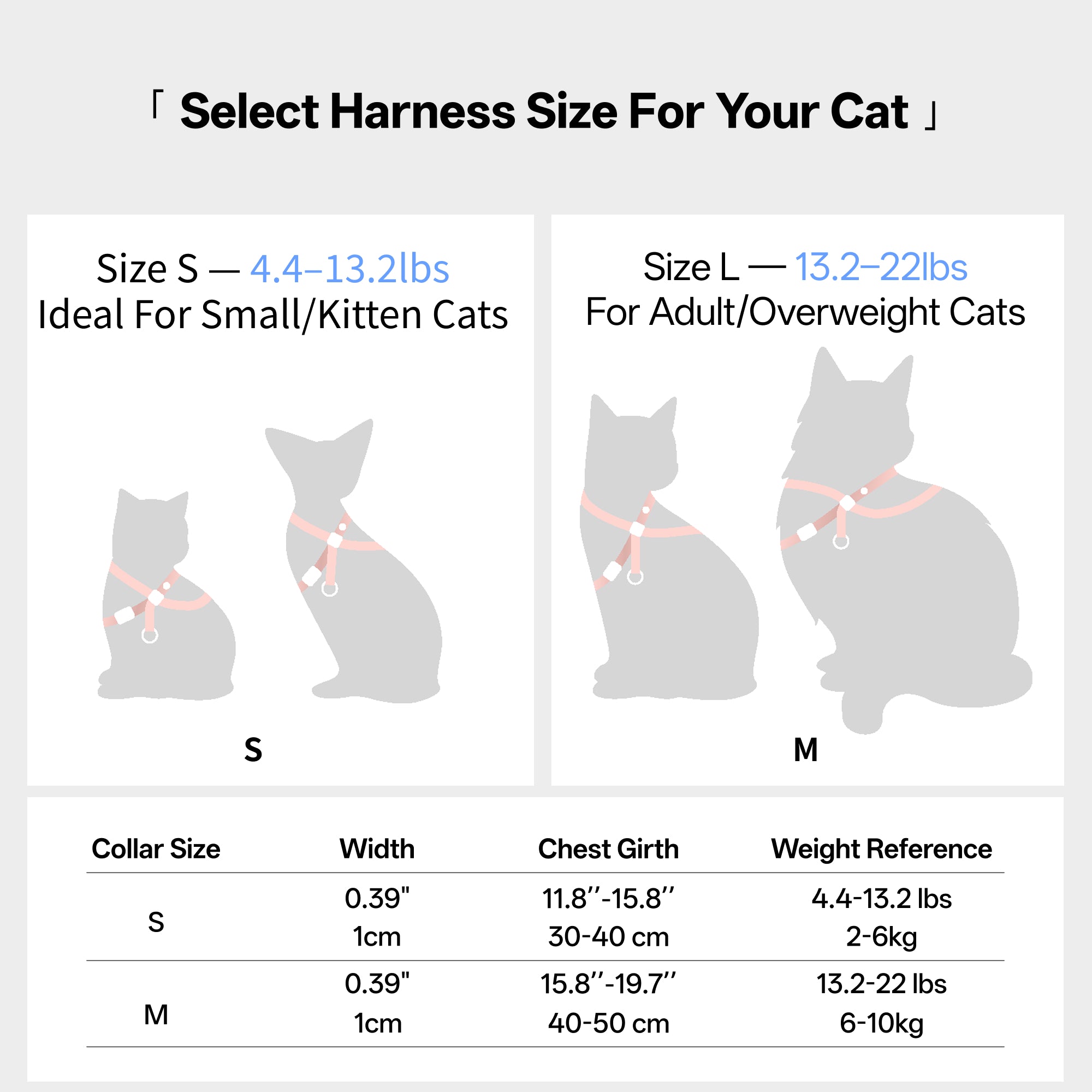 Escape-Proof 8-Shape Cat Harness G2 (QR)& Leash Set