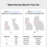 Escape-Proof 8-Shape Cat Harness G2 (QR)& Leash Set