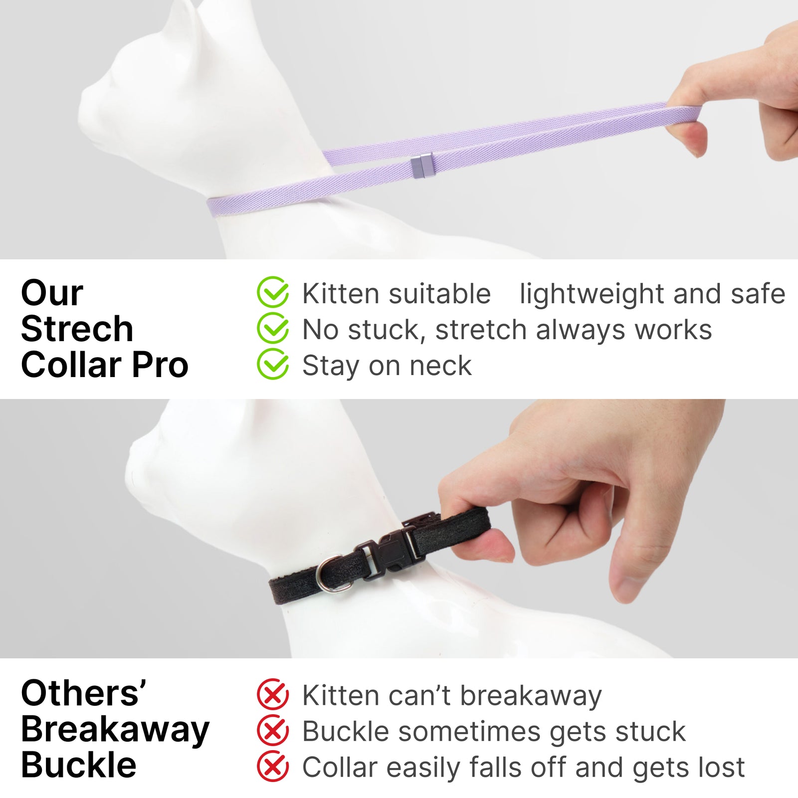 Anti-Lost AirTag Collar (Leather）