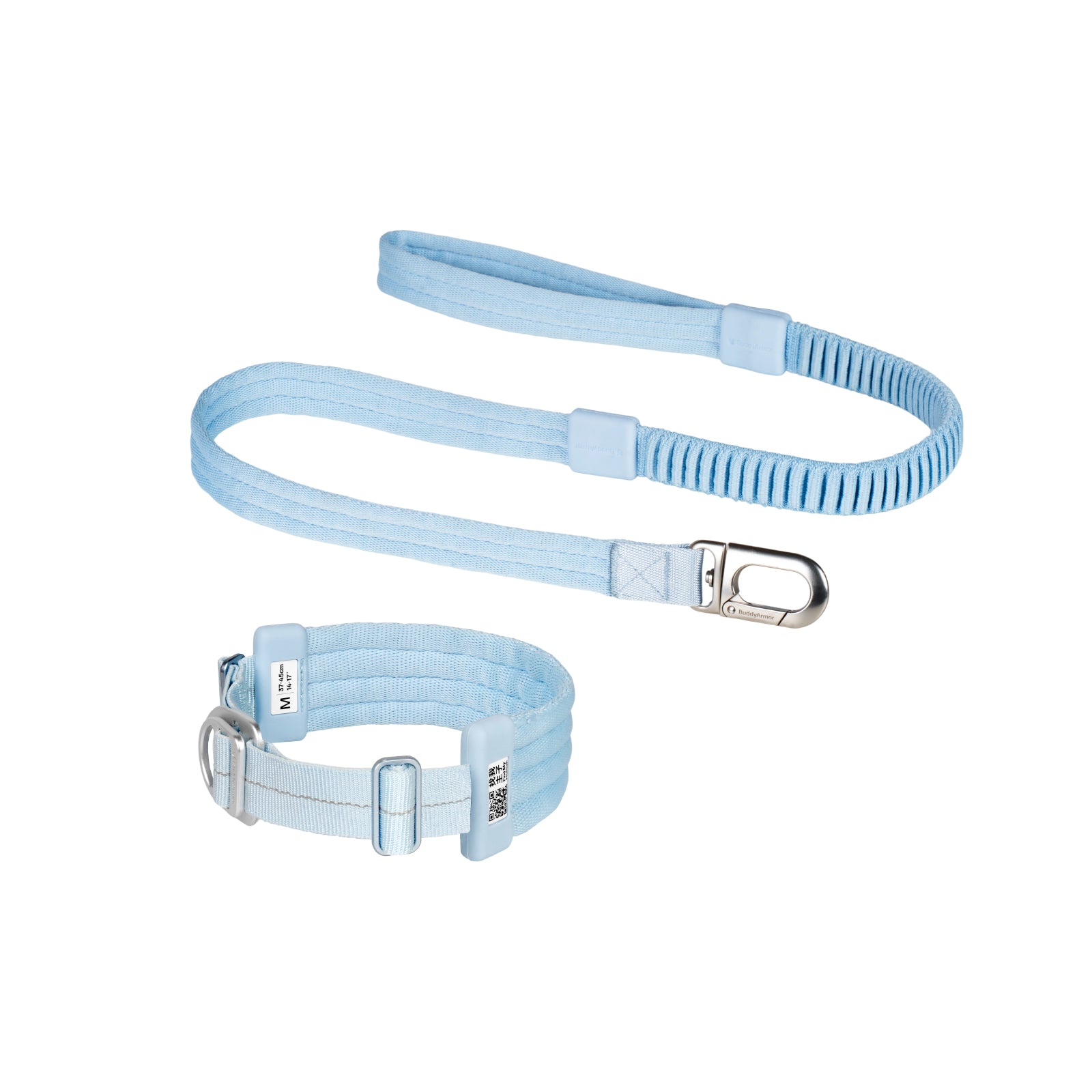 Ultra-Comfort  Fluffy Collar(QR)&Leash Set