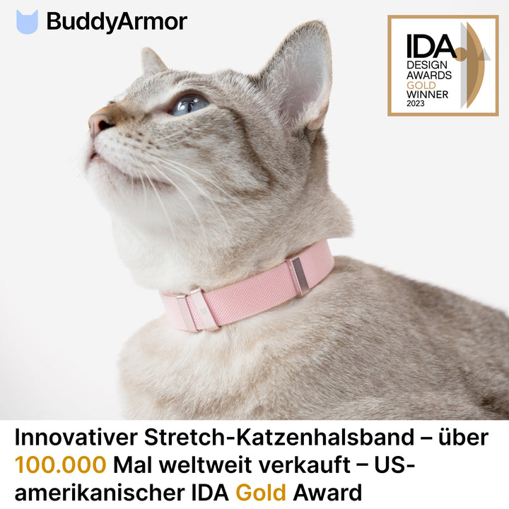 Anti-Choking Cat Collar (Elastic Webbing)