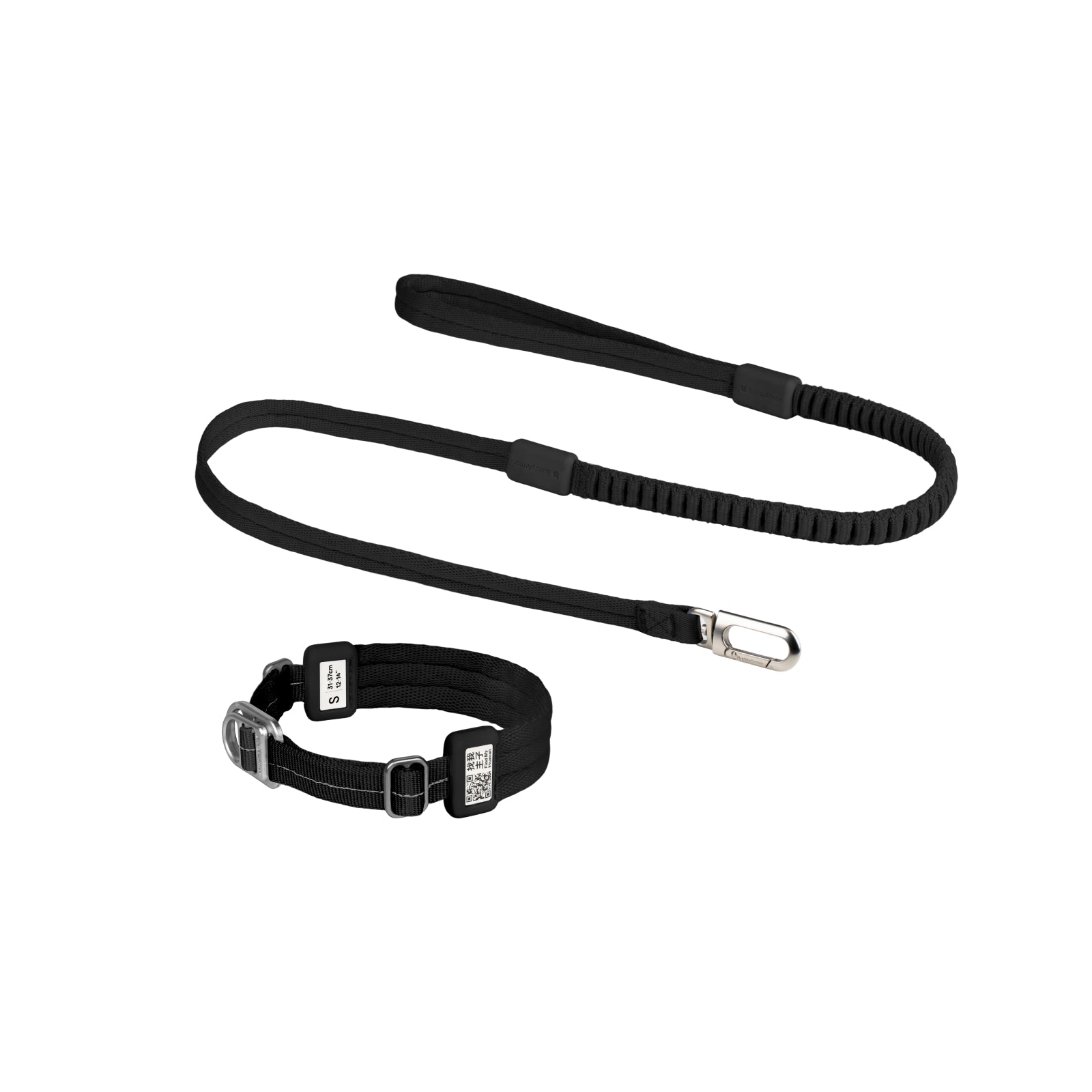 Ultra-Comfort  Fluffy Collar(QR)&Leash Set