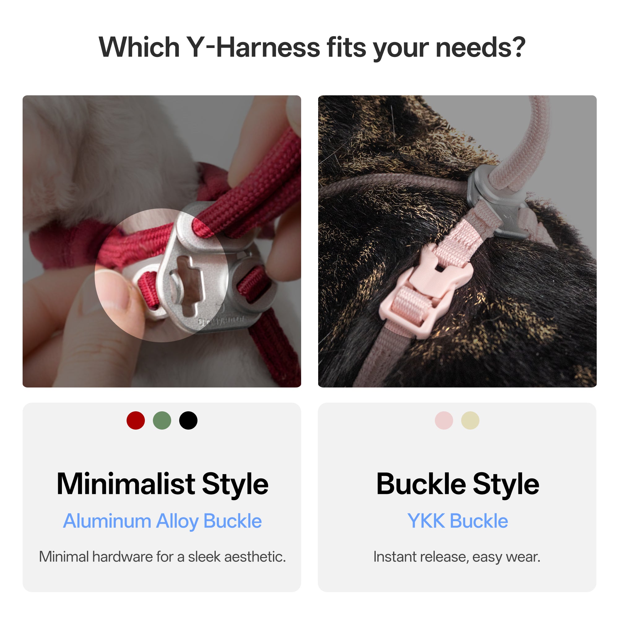 Escape-Proof Y-Shape Harness