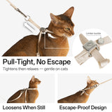 Escape-Proof 8-Shape Cat Harness G2 (QR)& Leash Set